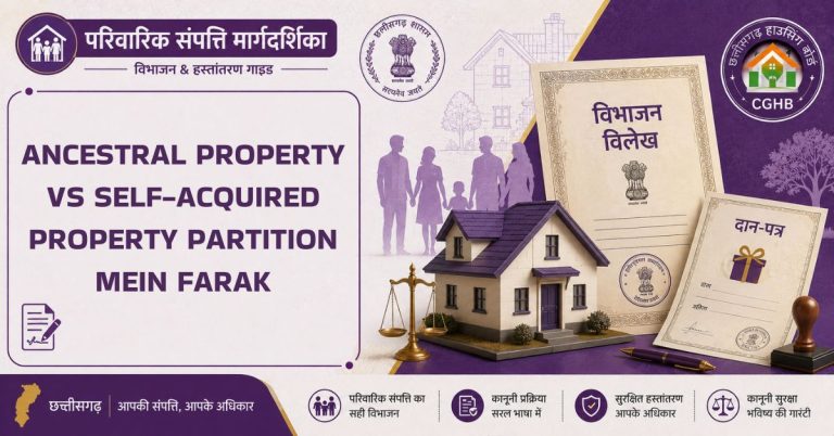 Ancestral property vs self-acquired property partition mein farak