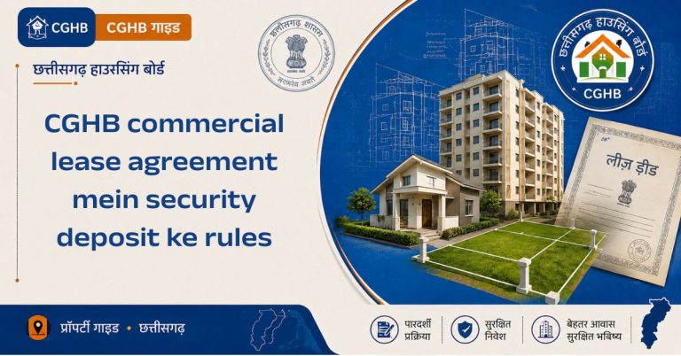 CGHB commercial lease agreement mein security deposit ke rules
