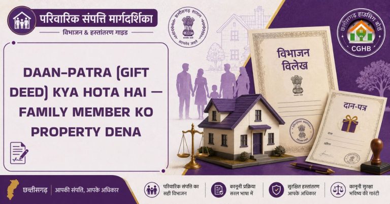 Daan-Patra (Gift Deed) kya hota hai — family member ko property dena