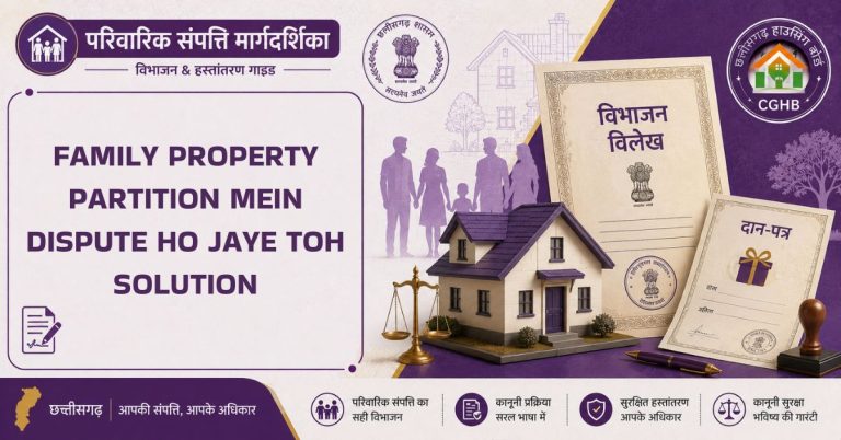 Family property partition mein dispute ho jaye toh solution