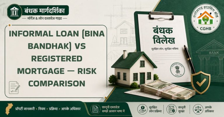 Informal loan (bina bandhak) vs registered mortgage — risk comparison