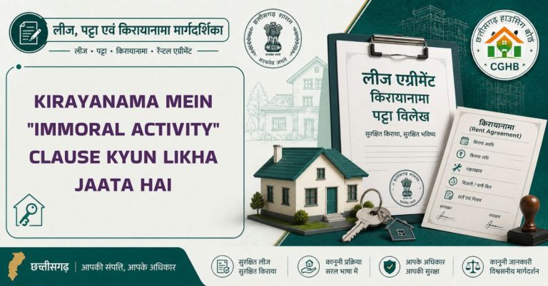 Kirayanama mein “immoral activity” clause kyun likha jaata hai