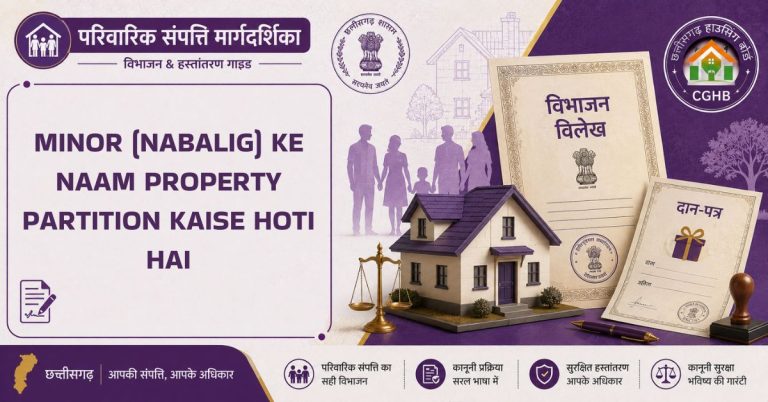 Minor (nabalig) ke naam property partition kaise hoti hai