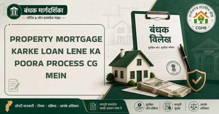 Property mortgage karke loan lene ka poora process CG mein