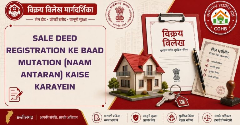 Sale deed registration ke baad mutation (naam antaran) kaise karayein